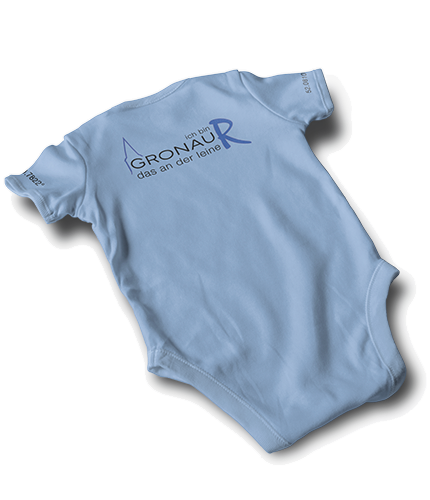 GronauMini Bodysuit Babyblau Rückseite