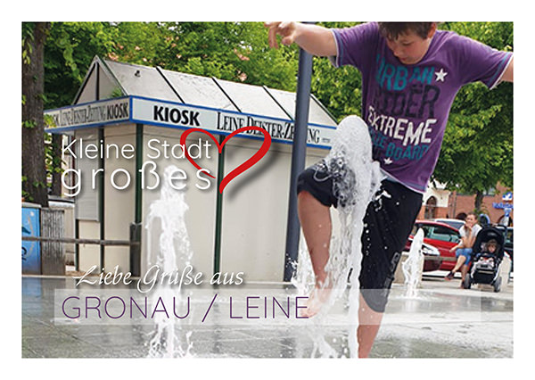 Postkarten Motiv 10 - Großes Herz - Gronau to go