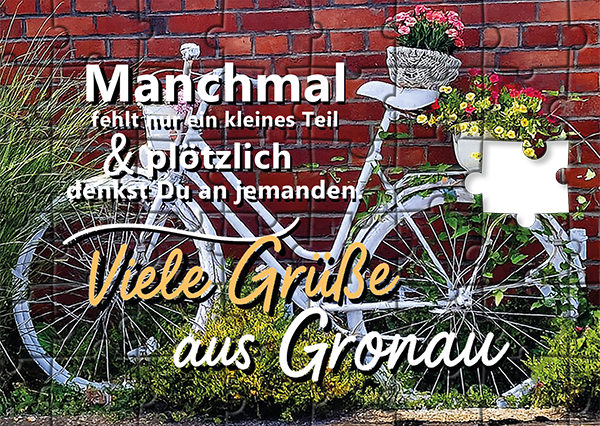 Postkarten Motiv 12 - Das Puzzle - Gronau to go